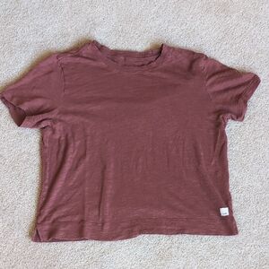Vuori Women's Short Sleeve Tee in Rust Color